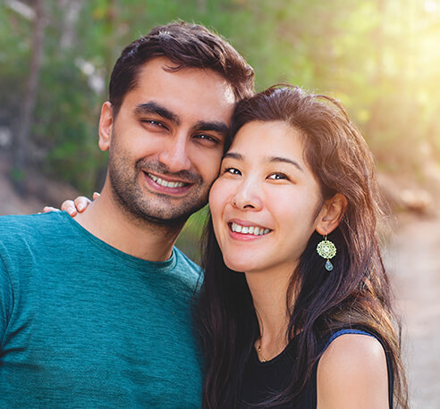 smiling couple