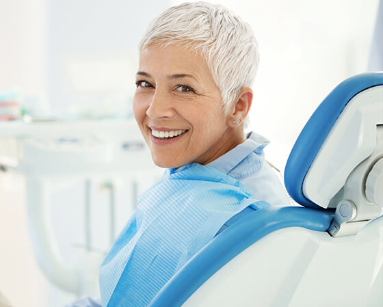 woman at the dentist