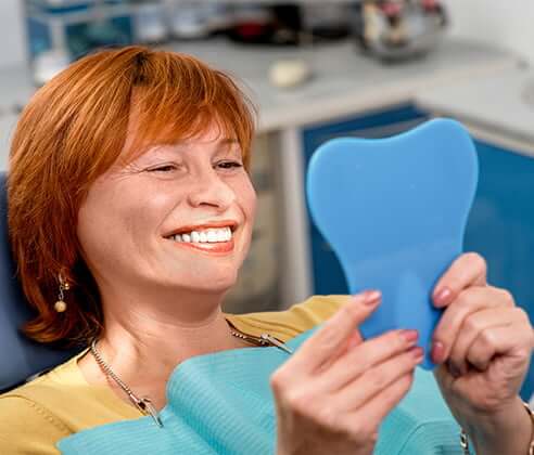 woman at the dentist